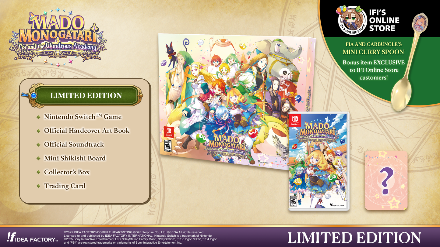 MADO MONOGATARI: Fia and the Wondrous Academy - Limited Edition - Nintendo Switch™