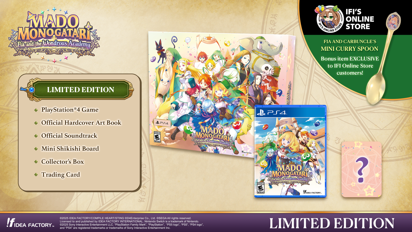 MADO MONOGATARI: Fia and the Wondrous Academy - Limited Edition - PS4®