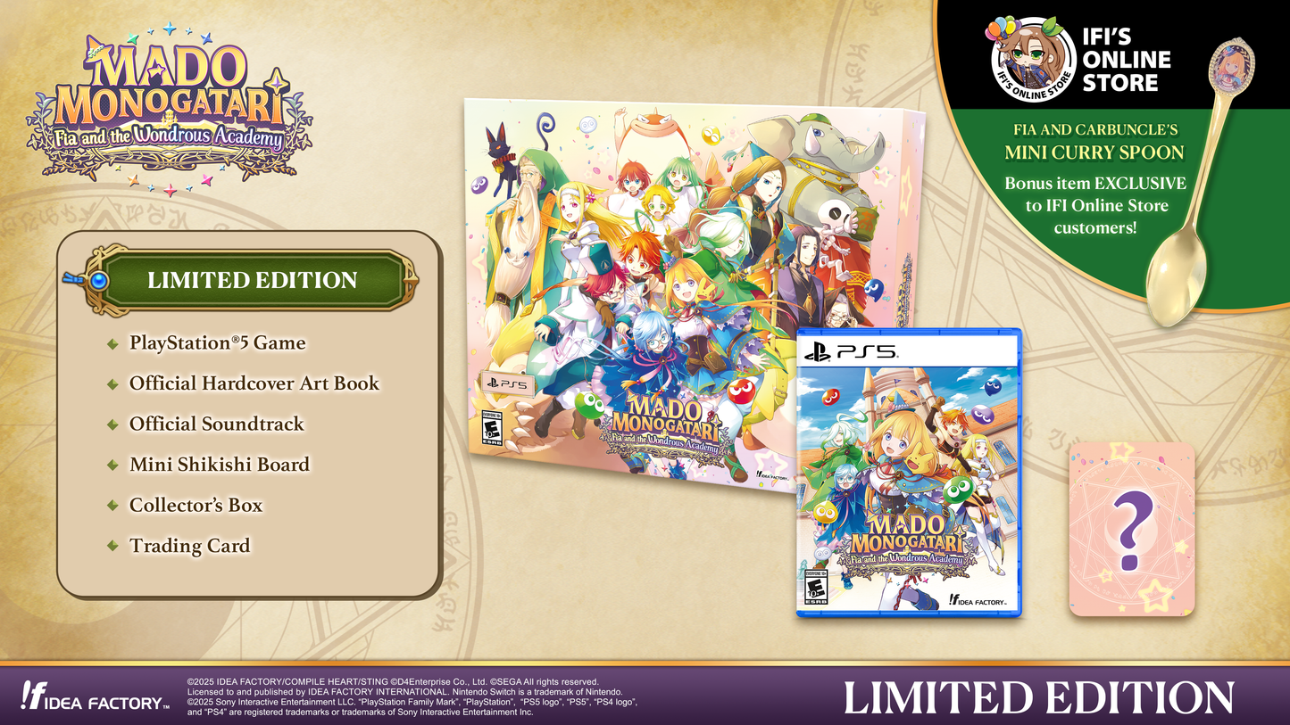 MADO MONOGATARI: Fia and the Wondrous Academy - Limited Edition - PS5®
