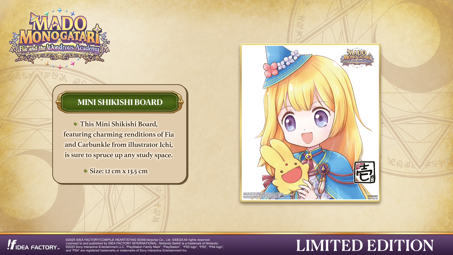 MADO MONOGATARI: Fia and the Wondrous Academy - Limited Edition - Nintendo Switch™