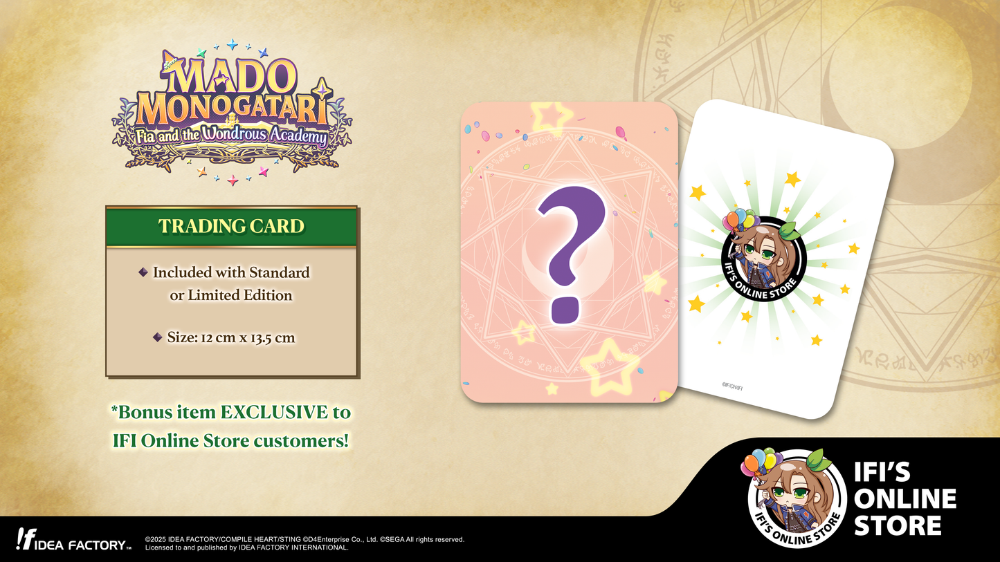 MADO MONOGATARI: Fia and the Wondrous Academy - Limited Edition - Nintendo Switch™