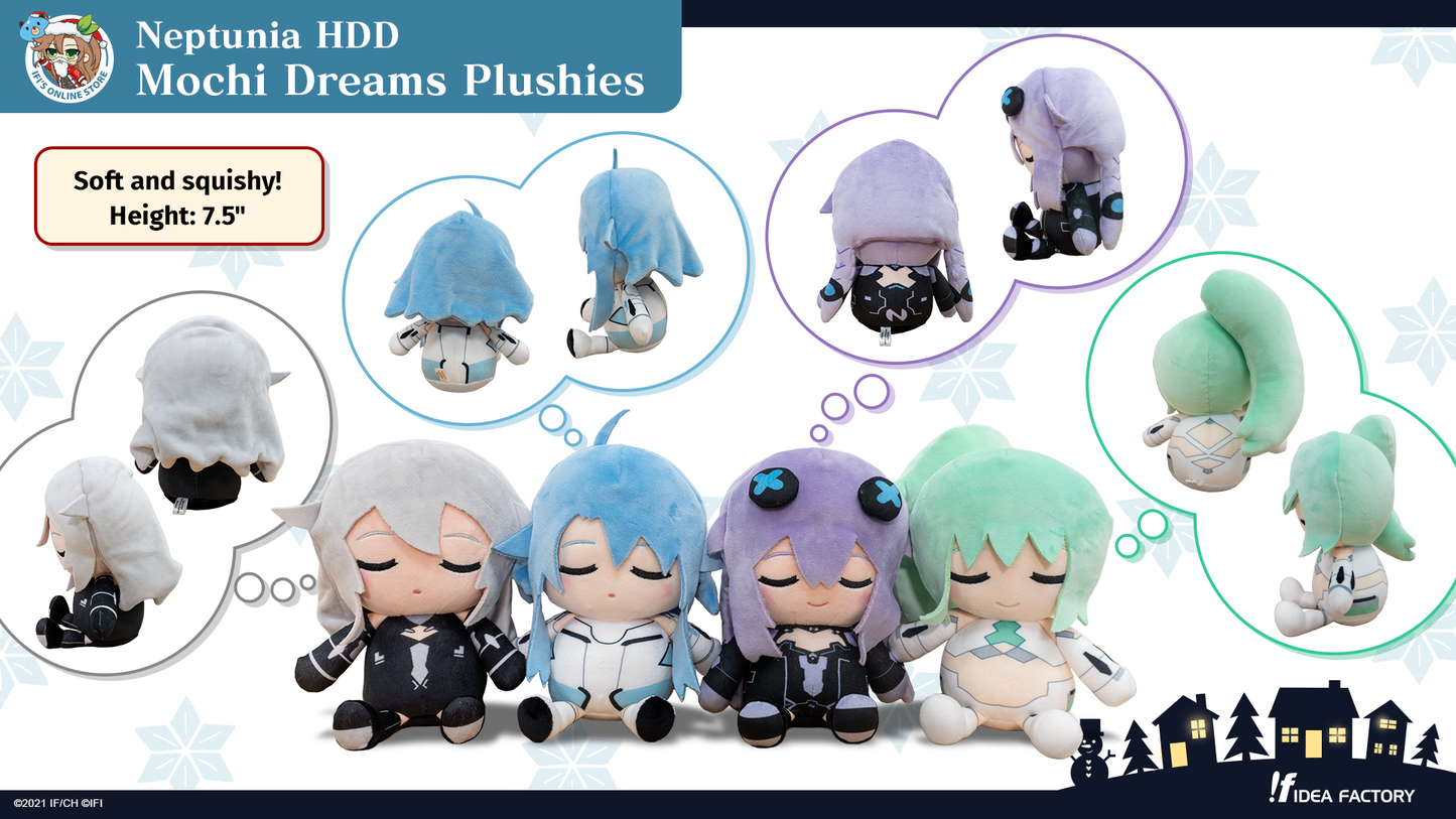 Neptunia HDD - Mochi Dreams Plushies - White Heart