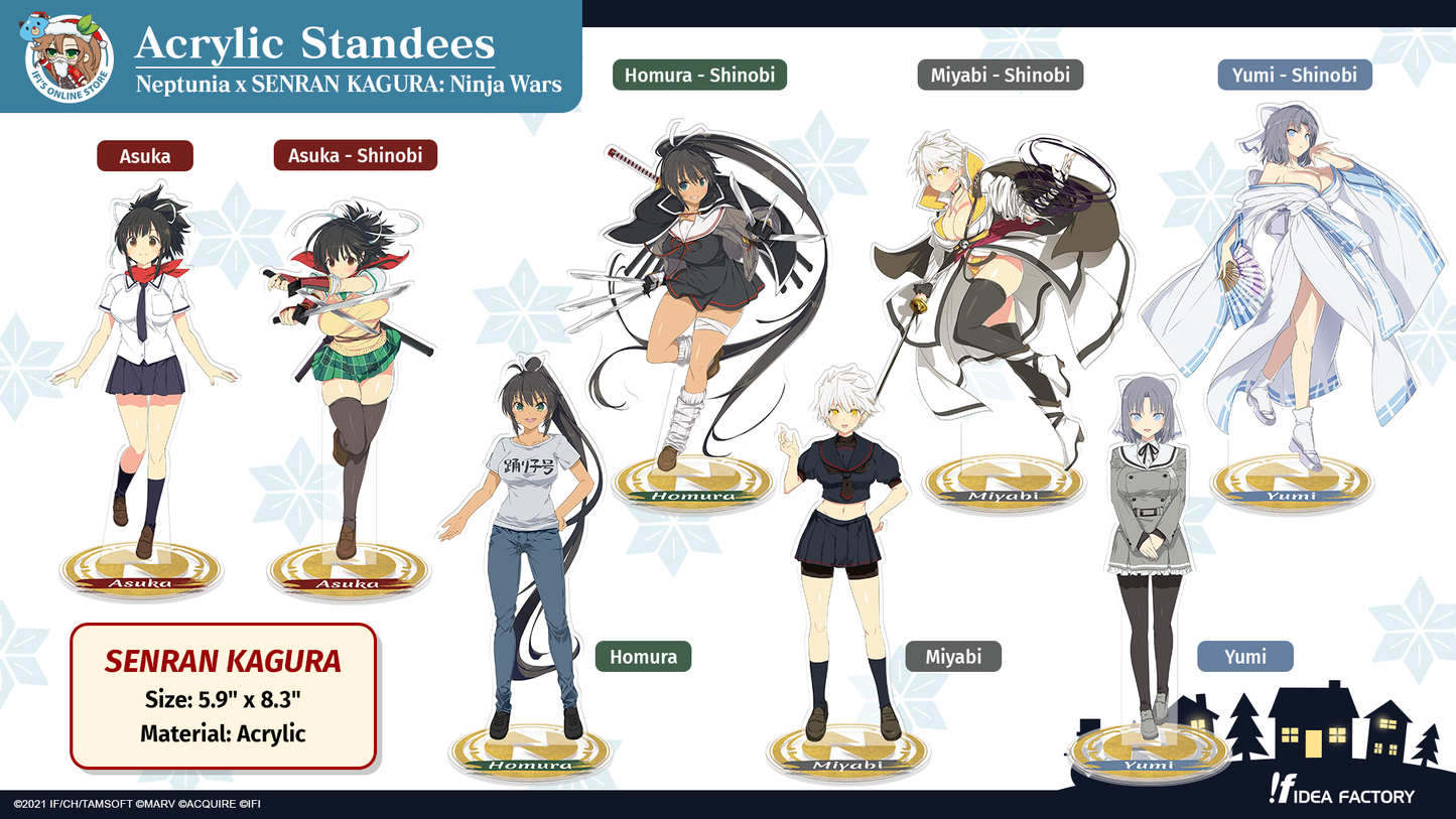 Acrylic Standees - Neptunia x SENRAN KAGURA: Ninja Wars - Asuka