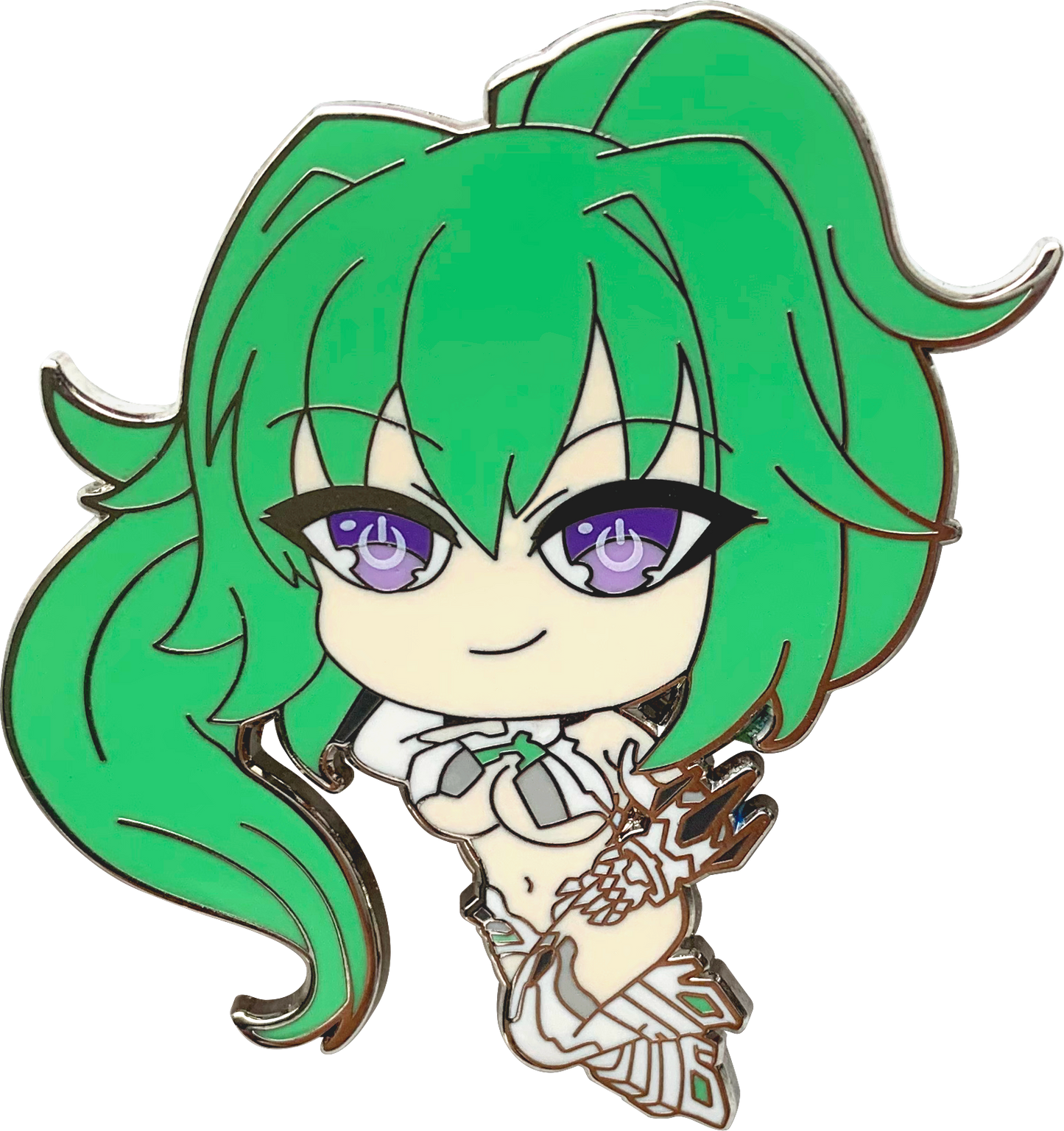 Neptunia HDD Enamel Pins - Green Heart