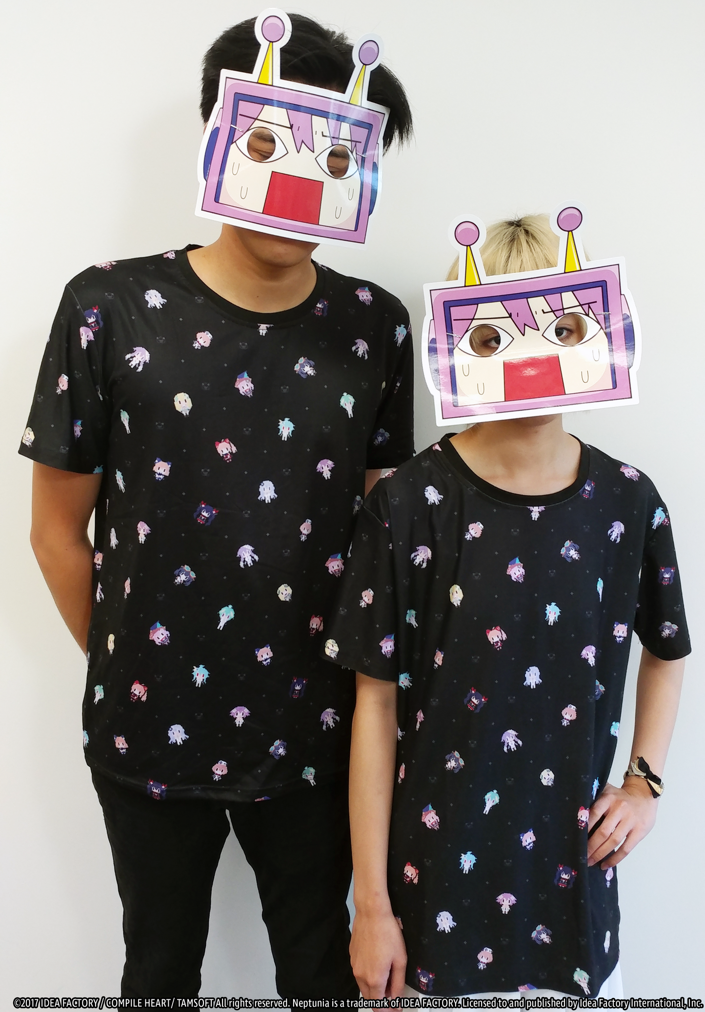 Neptunia Pixel Shirt - Black