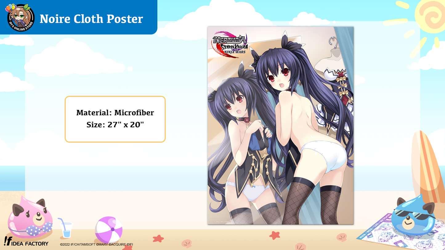 Neptunia - Noire summer cloth poster