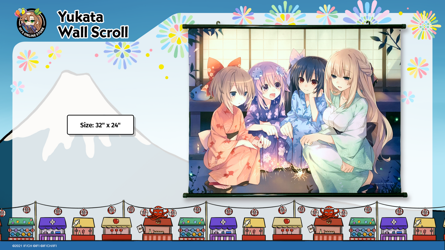 Neptunia - Yukata Wall Scroll - 32" x 24"