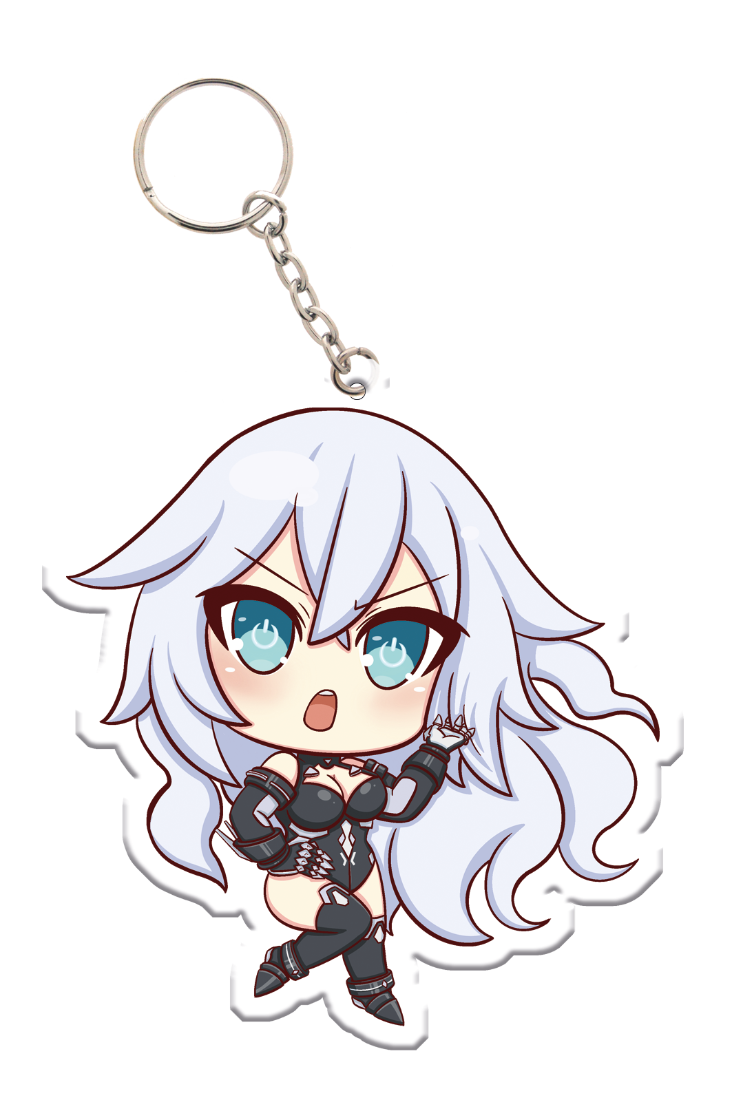 HDD Chibi Black Heart - Acrylic Charm