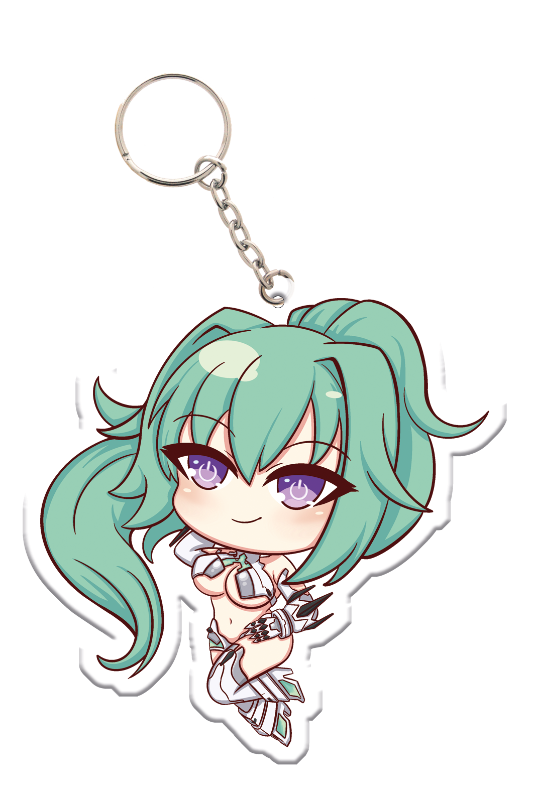 HDD Chibi Green Heart - Acrylic Charm