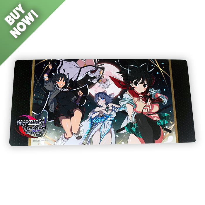 Large Neptunia x SENRAN KAGURA: Ninja Wars (SENRAN KAGURA Version) Mousepad (12" x 25")