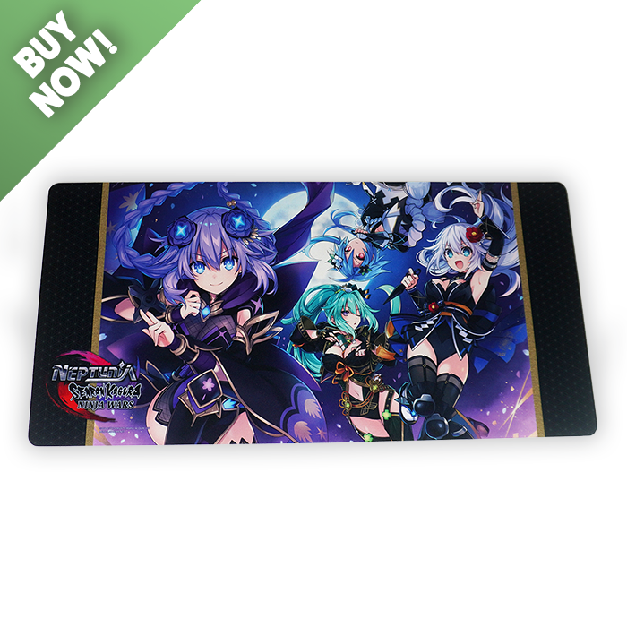 Large Neptunia x SENRAN KAGURA: Ninja Wars (Neptunia Version) Mousepad (12" x 25")