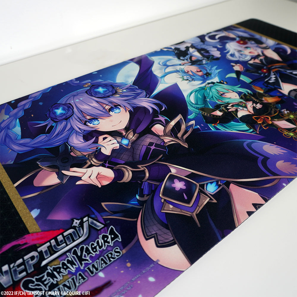 Large Neptunia x SENRAN KAGURA: Ninja Wars (Neptunia Version) Mousepad (12" x 25")