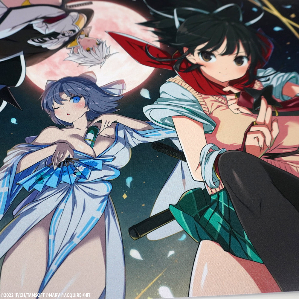 Large Neptunia x SENRAN KAGURA: Ninja Wars (SENRAN KAGURA Version) Mousepad (12" x 25")