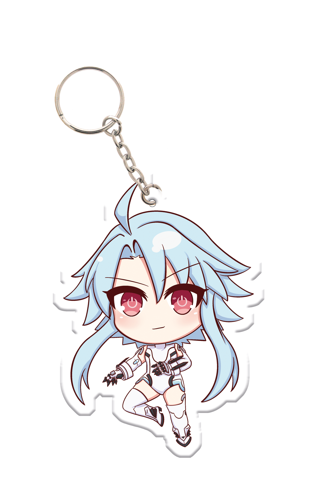 HDD Chibi White Heart - Acrylic Charm