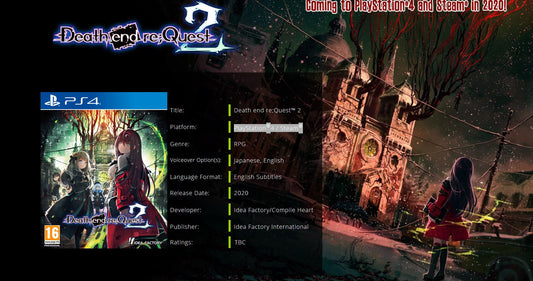 New Death end re;Quest 2 EU site!