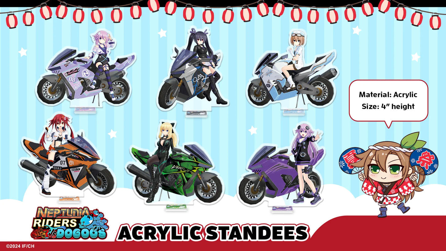 Neptunia Riders VS Dogoos Acrylic Standees