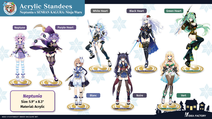 Acrylic Standees - Neptunia x SENRAN KAGURA: Ninja Wars - Green Heart