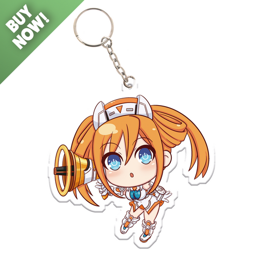 HDD Chibi Orange Heart - Acrylic Charm