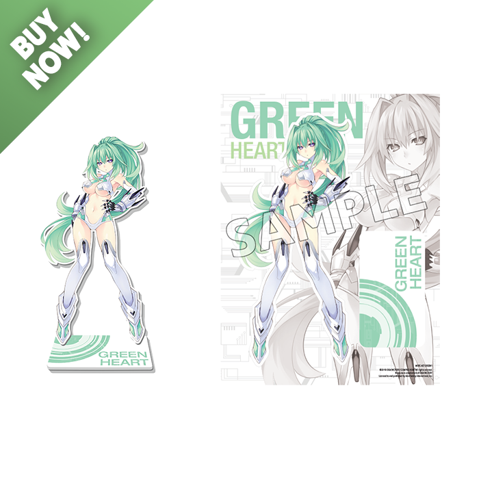 Goddess Acrylic Standee - Green Heart