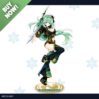 Acrylic Standees - Neptunia x SENRAN KAGURA: Ninja Wars - Green Heart